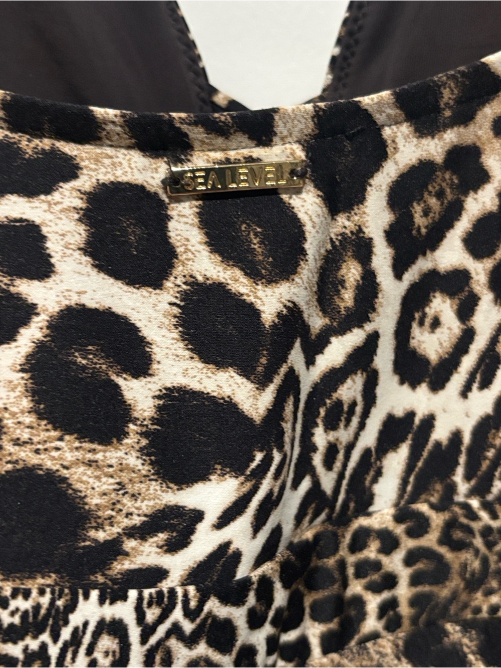 Sea Level Macrame Wild Side Plunge 🐆 - Picture 7 of 10